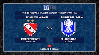 Independiente Chivilcoy vs Club Ciudad Bolívar  Ida  Playoff Reválida  Federal A [upl. by Suzie]