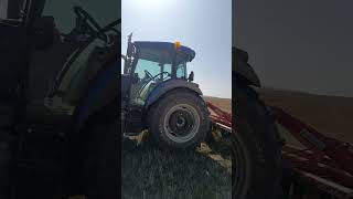 Kombine anız sürümü newholland farmer agriculture birlesimtarimmakineleri [upl. by Vtehsta]