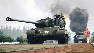 Squad 44  M26 PershingM4 Sherman Tank Battle  4K [upl. by Riker]