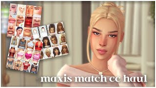 500 maxis match items amp links ✧˚⋆  the sims 4 cc haul [upl. by Tildy]