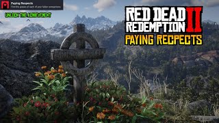 All Grave Locations Paying Respects Trophy  Achievment  Red Dead Redemption 2 [upl. by Ahsenet]