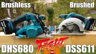 Makita DSS611 VS Makita DHS680 18V Circular Saws [upl. by Ottavia776]