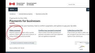 How to pay GST HST tax to CRA on filing [upl. by Tarah]