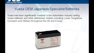 Yuasa Car Batteries [upl. by Sherrer]