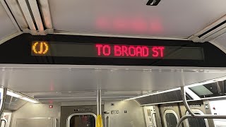 BMT Nassau St Line R160A J Train Jamaica Center to Broad St JamaicaEXP [upl. by Alamat]