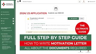 FULL Step by step Application Guide  Stipendium Hungaricum scholarship 2024 [upl. by Hollander]