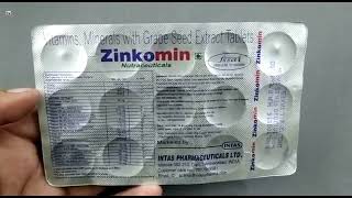 Zinkomin Nutraceuticals Tablet  Vitamins Minerals With Grape Seed Extract Tablets uses  Zincomin [upl. by Monteria151]