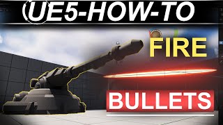 UE5 How To Make Bullets  Projectile Movement Blueprints [upl. by Nylatsyrc387]