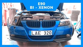 BMW E90 LCI Bixenon installation  SELLING MY E90 [upl. by Deina]