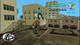 GTA vice city free roam on bike • gta vice city gameplay • gta vice city • pcj 600 bike mission [upl. by Lehcor]