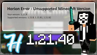 HORION Hacked Client 12140 Unsupported Minecraft Version amp Crashing FIX [upl. by Ripley]