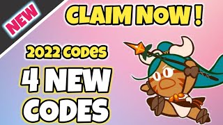 4 New Codes 2022 Cookie Run OvenBreak  January 2022 Coupon Codes [upl. by Dryfoos]