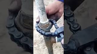 Water pipe straight joint disassembly process [upl. by Rothschild30]