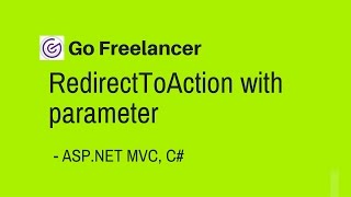 RedirectToAction with parameter with asp net mvc [upl. by Kannan]