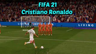 FIFA 21 Cristiano Ronaldo Free Kick Goals for Real Madrid [upl. by Gardener]