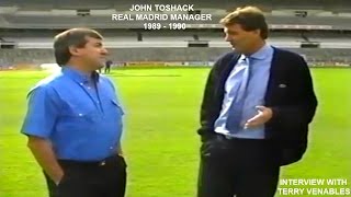 JOHN TOSHACK  REAL MADRID MANAGER  198990  INTERVIEW WITH TERRY VENABLES MADRIDSPAIN  PART 1 [upl. by Roy]