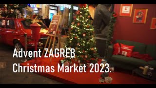 Advent Christmas Market Zagreb Croatia 2023  Filmed with FeiyuTech G6 Plus and Sony a6000 cinematic [upl. by Harikahs]