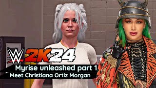 WWE 2K24 Myrise unleashed Revisited Part 1 BDE to WWE [upl. by Yotal]