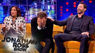 Hugh Jackman amp Taron Egerton Cant Handle Shazia Mirzas Brazilian Chat  The Jonathan Ross Show [upl. by Halden1]