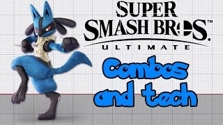 Smash Ultimate Lucario Combos and Tech MUTE [upl. by Milurd]