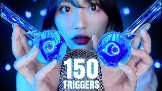 ASMR｜飽き性の人向け！10分で150種類の音😪【150＋Triggers】 [upl. by Lothario]