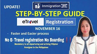 E Travel Registration Updates Fastest and Easiest way to register Online [upl. by Jedediah]