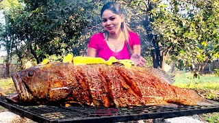 Hamour Fish Grilled on Charcoal 10 kg HAMOUR FISH GRILLED  FISH ON CHARCOALS  Kareena Kitchen [upl. by Cally]