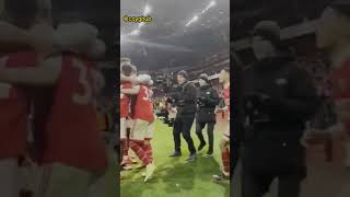 Zinchenkos Passionate Celebration For Arsenal  Vs United [upl. by Cosette]