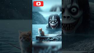 😱👻😻The kitten is caught by Momo 😱quotshorts cutecat ai kitten [upl. by Shaper]