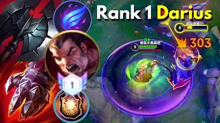 Rank 1 Darius Top  4 Epic Games  RuneBuild  WR China [upl. by Ahtebbat385]