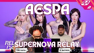 aespa 에스파 Supernova Relay Dance Reaction [upl. by Sylera]