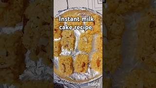 Instant milk cake recipespecial for diwalimilk cakedhantaras healthy sweetskalakandtranding [upl. by Nylzaj]