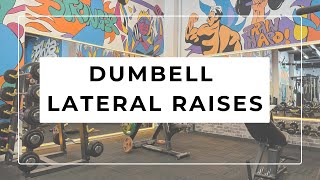 DUMBELL LATERAL RAİSES [upl. by Esilegna263]