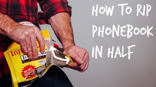 Weak Guy Learns How to Rip a Phonebook In Half [upl. by Marika]