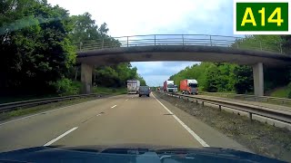 A14  Ipswich Southern Bypass  Westbound  J56 to J55 A12 S [upl. by Meil]