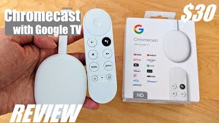 REVIEW Chromecast with Google TV HD  Best 30 Streaming Android TV Stick [upl. by Akinehs]