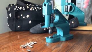 DIY How To Set Studs Fast Easy Way to Stud Clothing [upl. by Missie]