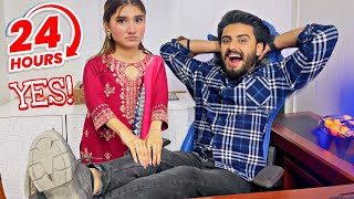 NimraAliReal Saying YES To Ali Ahmed For 24 Hours 😱 Challenge  ThatWasCrazy [upl. by Yrovi]