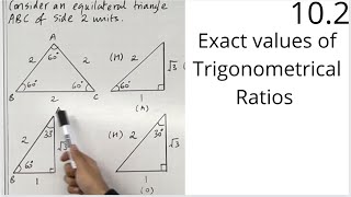 Edexcel AS Level Maths 102 Exact Values of Trigonometrical Ratios [upl. by Ellerd562]