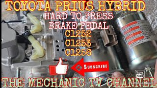 HARD TO DEPRESS BRAKE PEDALTOYOTA PRIUS HYBRID REPLACE CYLINDER ASSEMBLYMOTOR ACTUATOR ASSEMBLY [upl. by Attolrahc524]