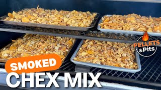 Easy Smoked Party Mix  Our Favorite CHEX MIX Recipe on the Smoker [upl. by Oirevlis]