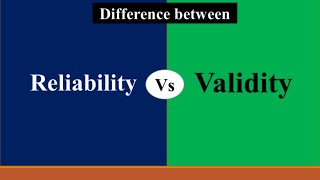 Difference between Reliability amp Validity in Research  Validity vs Reliability [upl. by Enirehtahc]