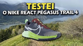 Testando o Nike React Pegasus Trail [upl. by Ronnholm999]