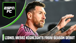 HIGHLIGHTS from Lionel Messi’s 2024 MLS regular season debut  ESPN FC [upl. by Cobb135]