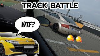 Renault Megane RS vs TUNED Audi TT  Hockenheimring Track day [upl. by Maillij694]