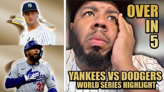 THEY IMPLODED ITS OVER IN 5  YANKEES LOSE TO DODGERS 2024 WORLD SERIES REACTION [upl. by Llekcm]