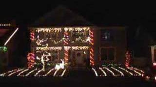 Christmas light show synchronized to Silent Night by MS [upl. by Gimpel]