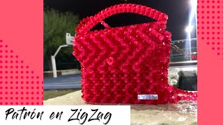 Patrón ZigZag  beadedbags  diy  hazlo tu misma  tutorial [upl. by Karin973]