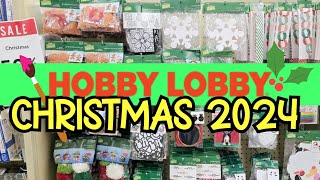 Hobby Lobby Christmas 2024 Shop with Me  Kids Crafts  Teachers  Winter Decor  Santa  Childcare [upl. by Aicirtam]