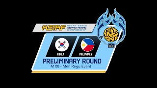 M08 KOREA vs PHILIPPINES  ASTAF Asian Beach Sepaktakraw Championship 2024 [upl. by Htiek]